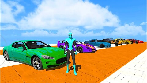 Live 🔴 flatbed trailers Car potholes transport car rescues and Car stunt master 3D Rampage Cars