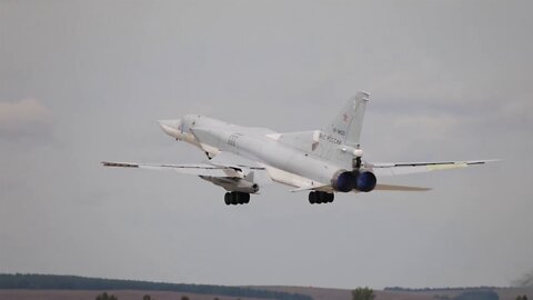 Flight-tactical exercise of long-range Tu-22M3 bombers in Irkutsk region of Russia