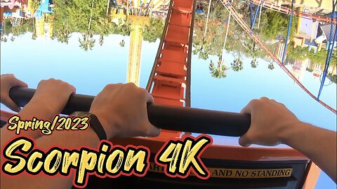 4K Scorpion Roller Coaster - Busch Gardens - Tampa, FL - Spring/2023