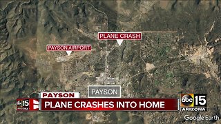 Small plane crashes into Payson home