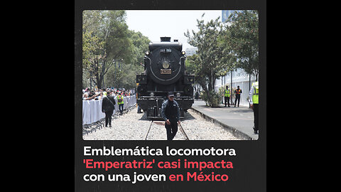 México: Mujer casi es arrollada fotografiando el tren ‘Emperatriz’
