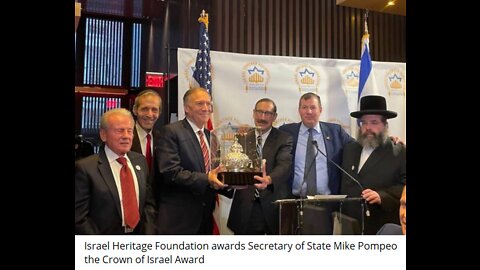 Israel Heritage Foundation awards former Secretary of State Mike Pompeo the Crown of Israel Award
