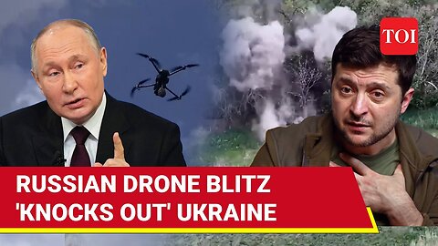 Putin's Attack Drones Wreak Havoc In Kyiv, Zhytomyr, & Chernihiv; Russian Military Airfield 'Hit'