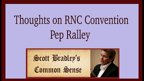 Thoughts on RNC Convention Pep Rally