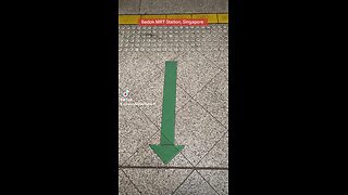 On the platform at Bedok MRT Station, Singapore