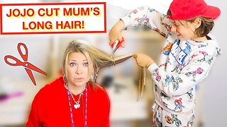 Mum let JoJo cut her LONG HAIR!! ✂️ New hairstyle transformation reveal