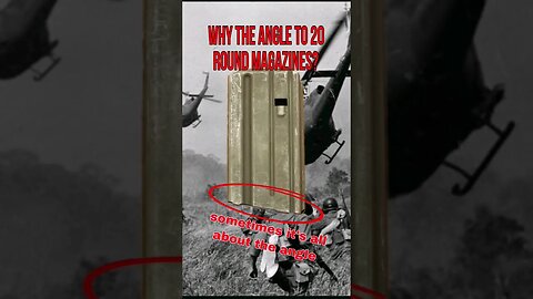 Why 20 round USGI magazines have angle base. Vietnam magazines #shorts #vietnam #war #ar #colt #m16