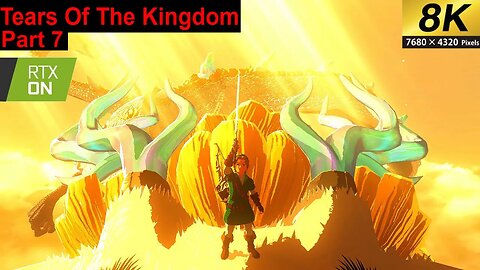 Legend Of Zelda Tears Of The Kingdom Pulling the restored Master Sword (Part 7) 8k 60fps Rtx