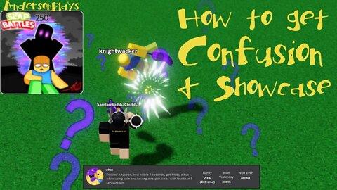 AndersonPlays Roblox [UPDATE] Slap Battles👏 - How To Get Confusion And Showcase