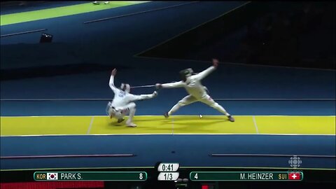 Epee Fencing - Strategies - Duck and point! | Park S vs Heinzer M