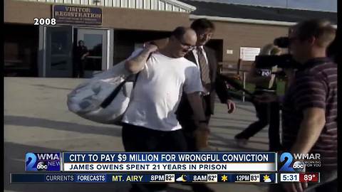 Baltimore City agrees to pay $9M settlement after man wrongfully convicted of murder