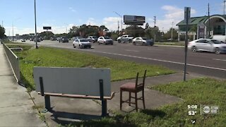 Lane change on US 19 in Palm Harbor causing confusion for drivers