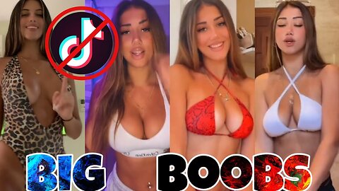 Big Boobs🥵😘tiktok simple dimple challenge🍑