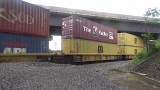 Intermodal headed east under 219.