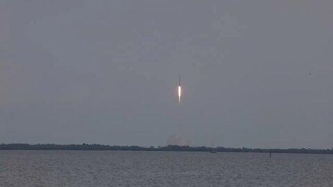 Late afternoon launch of SpaceX Falcon 9 rocket. Cape Canaveral, Florida (04/28/2023)
