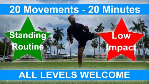 Workout Nature Series - 20 Minute 20 Functional Movements - All Standing Low Impact