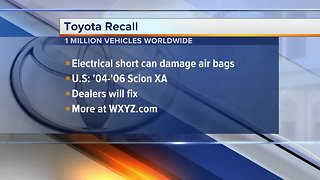 Toyota recalls over 1M vehicles to fix air bag problem