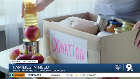 TUSD staff continue helping families in need through clothing bank, food pantry
