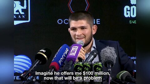 Khabib Nurmagomedov press conference talks UFC return, Tyson vs Jones, new MMA organisation EFC