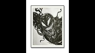 Venom graphite drawing
