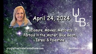 04-24-24 Disclosure, Movies, Medbeds, Portals in the Water, Blue Beam, Israel & Palestine