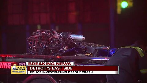 Police investigating deadly crash on Detroit's east side