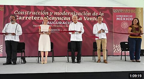 Inauguración de carretera Acayucan–La Ventosa, desde Veracruz