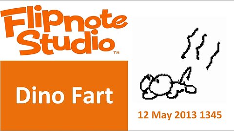 12 May 2013 1345 - Flipnote Studio: Dino Fart