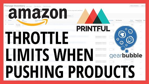 Amazon Throttle Limits When Creating Print On Demand Listings Using A GTIN Exemption