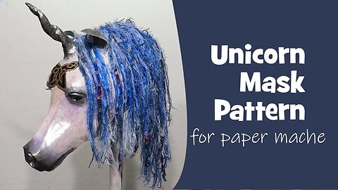 New Unicorn Mask Pattern - Taping the Pieces