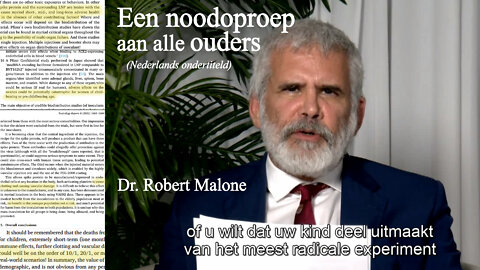 Een noodoproep aan alle ouders - Dr. Robert Malone (Nederlands ondertiteld)