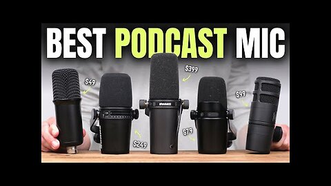 7 QUALITY Microphones For PODCASTING (2024) | Shure SM7B, MV7, AT2040 & Icon Pro