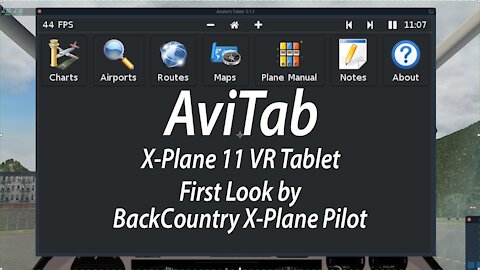 Avitab 0.1.1 X Plane 11 VR First Look Aviators Tablet