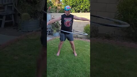 Nothing goes wrong while hula hooping