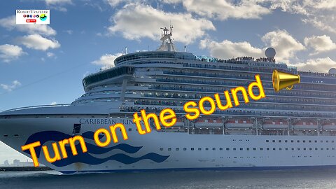 Turn on the sound 📣 #cruise #cruiseship