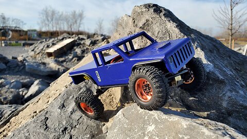 TinkerTime RC SCX24 Brute HC on the Rocks!