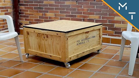Rolling Outdoor Coffee Table / Storage Box