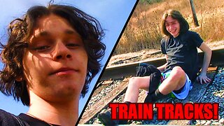 WE WALKED ON TRAIN TRACKS & WENT BACK TO THE SATANIC TRAILS!