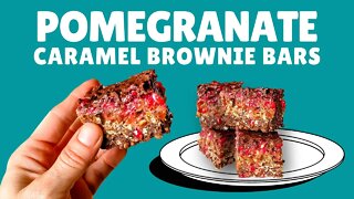 How to make delicious Pomegranate Caramel Brownie Bars