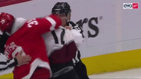 Anthony Mantha says he'd fight again after injuring hand in fight