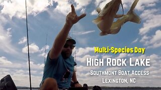 High Rock Lake - Kayak Fishing For Bass (and catfish, perch, bream...) - Lexington, NC - Southmont