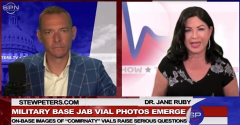 Stew Peters 6/20/22 - Military Base Jab Vial Photos Emerge: On Base Images Of "Comirnity" Vials Raise Serious Question