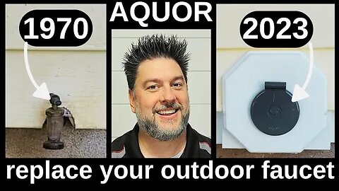 AQUOR House Hydrant install. How to replace your outdoor faucet. frost and leak free [533]