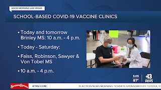 Upcoming vaccine clinics this week