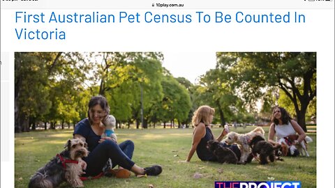 The first census for PETS is happening in Melbourne …oh my 😮
