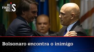 Bolsonaro fica frente a frente como Moraes na casa de Lira