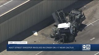 ADOT street sweeper involved in crash