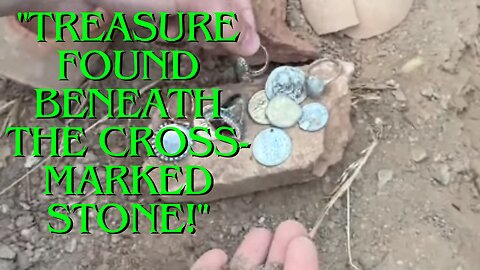 Treasure Found Beneath the Cross-Marked Stone!#TreasureHunt#AncientArtifacts