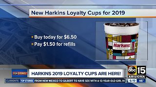 Harkins 2019 loyalty cups now available