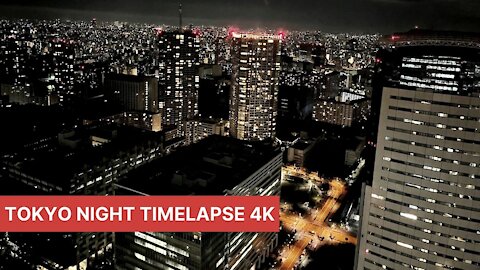 Silent Night Time-lapse 4k (Tokyo)